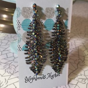 Aurora Borealis Jointed Dangle Earrings